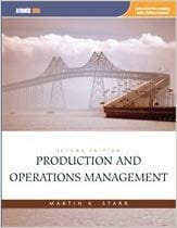 Official Test Bank for Production and Operations Management by Starr 2nd Edition