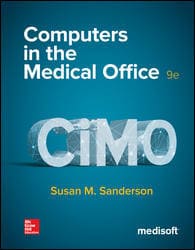 Sanderson - Computers in the Medical Office - 9th Edition Test Bank