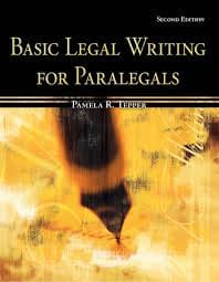 Official Test Bank For Legal Research Writing for Paralegals By Tepper 2nd Edition