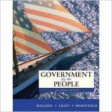 Official Test Bank for Government by the People by Magleby 9th Edition