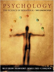 Psychology The Science of Behaviour Carlson. test bank