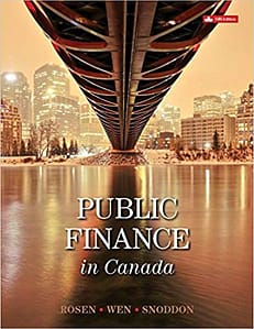 Public Finance in Canada - Rosen 5/e. test bank