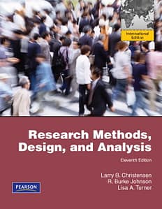 Research Methods, Design, and Analysis Christensen 11th Edition Test Bank