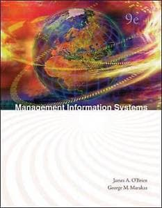 Official Test Bank for Management Information Systems By OBrien 9th Edition