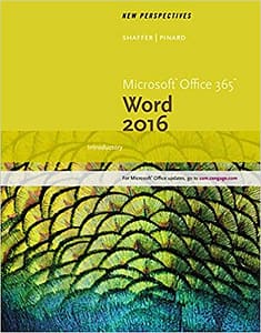 New Perspectives Microsoft Office 365 (Word 2016) Introductory-  Test Bank