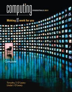 Official Test Bank for Computing Essentials 2011 Complete by OLeary 21st Edition