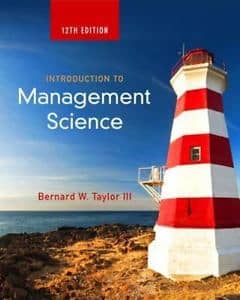 Official Test Bank for Introduction to Management Science By Taylor 12th Edition