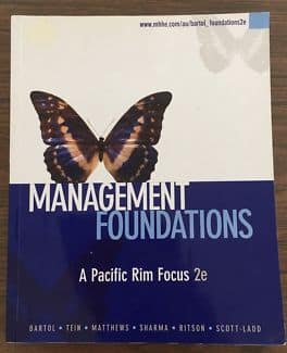 Official Test Bank for Management Foundations By Bartol 2nd Edition