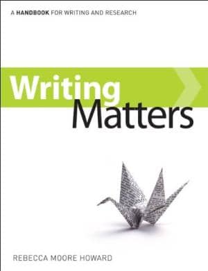 Official Test Bank for Writing Matters, Tabbed by Howard, 1st Edition