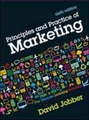 Official Test Bank for Principles of Marketing by Jobber 6th Edition