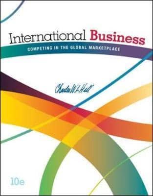 Official Test Bank for International Business Competing in the Global Marketplace By Hill 10th Edition