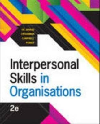 Official Test Bank for Interpersonal Skills in Organizations By DeJanasz 2nd Edition