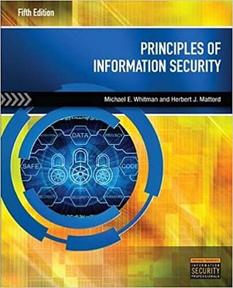 Official Test Bank for Principles of Information Security By Whitman 5th Edition