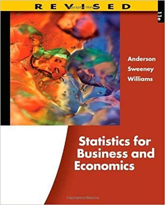 Official Test Bank for Statistics for Business and Economics by Anderson 11 Edition