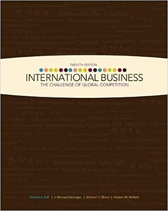 Official Test Bank for International Business The Challenge of Global Competition By Ball 12th Edition