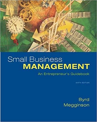 Official Test Bank for Small Business Management By Byrd 6th Edition