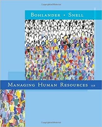 Official Test Bank for Managing human Resources by Bohlander 15th Edition