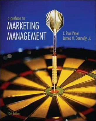 Official Test Bank for Preface to Marketing Management by Peter 10th Edition