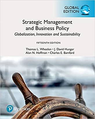 strategic management by Wheelen test bank questions