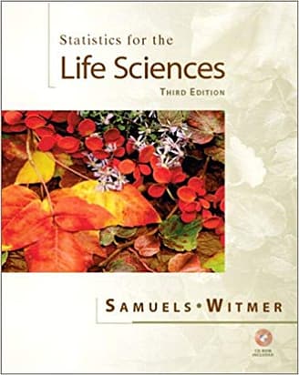 Official Test Bank For Statistics for the Life Sciences By Samules 3rd Edition