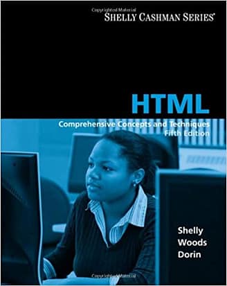 Official Test Bank for HTML Comprehensive Concepts and Techniques by Shelly 5th Edition