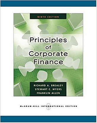 Official Test Bank for Principles of Corporate Finance By Brealey 9th Edition