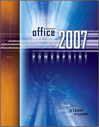 Official Test Bank For Microsoft Office PowerPoint 2007 Brief By O'Leary 1st Edition