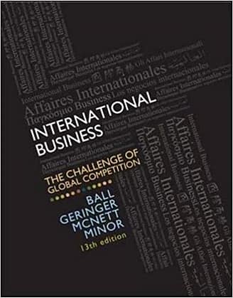 Official Test Bank for International Business The Challenge of Global Competition By Ball 13th Edition