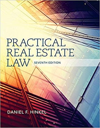 Official Test Bank for Practical Real Estate Law By Hinkel 7th Edition