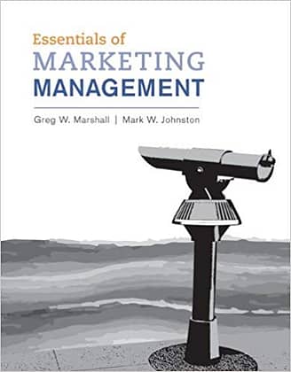 Official Test Bank for Essentials of Marketing Management by Marshall 1st Edition