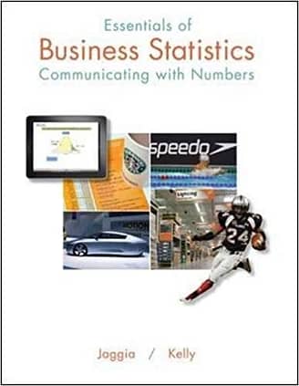 Official Test Bank for Essentials of Business Statistics by Jaggia 1st Edition