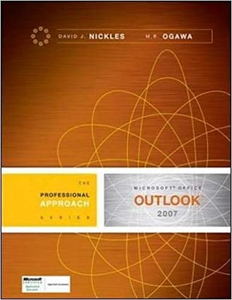 Official Test Bank for Microsoft Office 2007 Brief: A Professional Approach - Outlook-PowerPoint Hinkle1st Edition