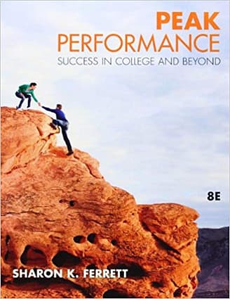 Official Test Bank For Peak Performance By Ferrett 8th Edition