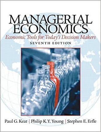 Official Test Bank for Managerial Economics by Keat 7th Edition