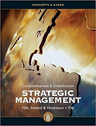Official Test Bank For Strategic Management Concepts and Cases Competitiveness and Globalization By Hitt 10th Edition
