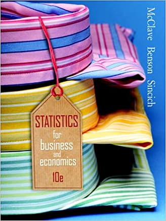 Official Test Bank for Statistics for Business & Economics by Mcclave 10th Edition