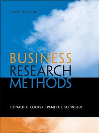 Official Test Bank for Business Research Methods by Cooper 12th Edition