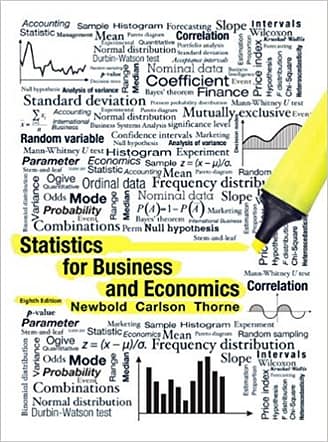 Official Test Bank for Statistics for Business and Economics by Thorne 8th Edition