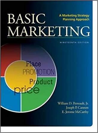 Official Test Bank for Basic Marketing by Perreault 19th Edition