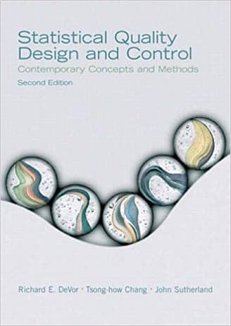 Official Test Bank for Statistical Quality Design and Control by Devor 2nd Edition