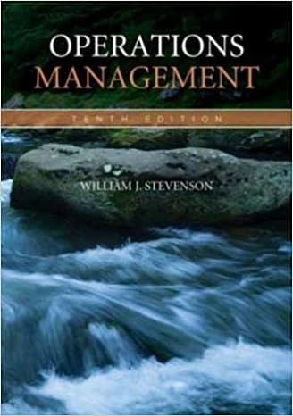 Official Test Bank for Operations Management by Stevenson 10th Edition