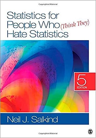 Official Test Bank for Statistics for People Who (Think They) Hate Statistics by Salkind 5th Edition