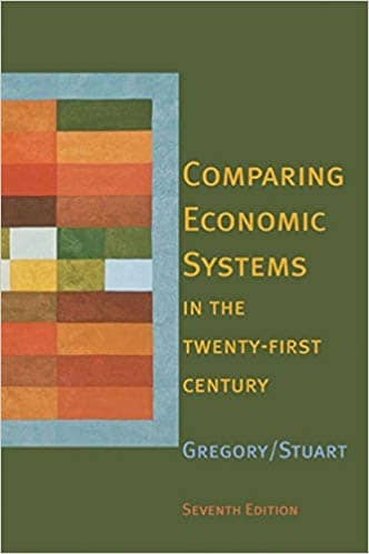 Official Test Bank for Comparing Economic Systems in the Twenty-First Century by Gregory 7th Edition