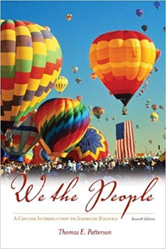 Accredited Test Bank for Patterson - We the People - 7th Edition