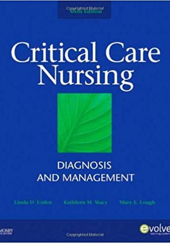 Official Test Bank for Critical Care Nursing Diagnosis and Management by Urden 6th Edition