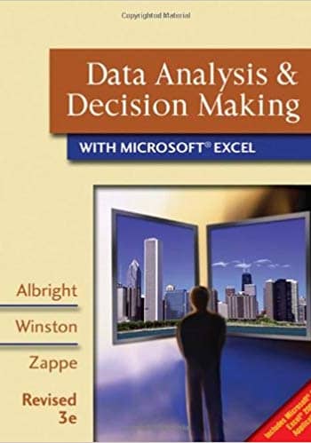 Official Test Bank for Data Analysis and Decision Making with Microsoft® Excel, Revised by Albright 3th Edition