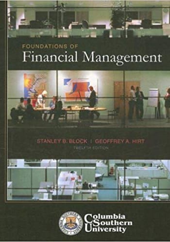Official Test Bank for Foundation Of Financial Management by Block 12th Edition