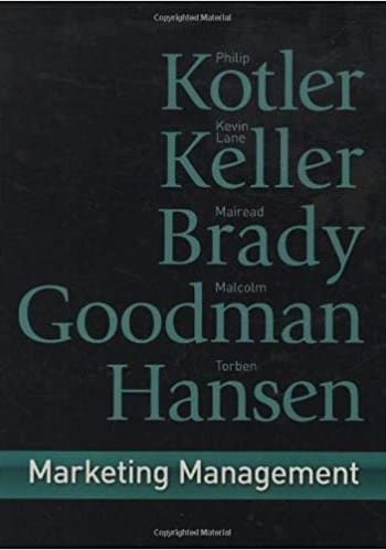 Official Test Bank for Marketing Management By Kotler 1st European Edition