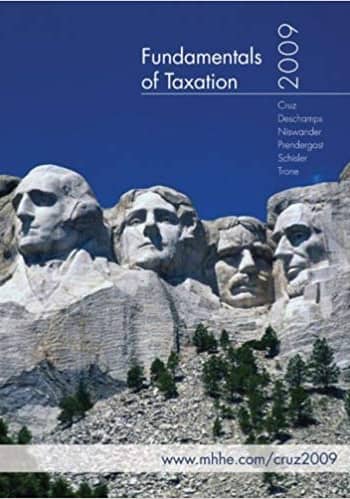 Official Test Bank for Fundamentals of Taxation 2009 by Cruz 2nd Edition