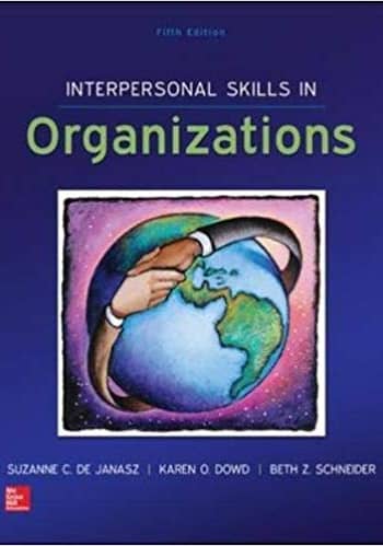 This is the full test bank accompanying Interpersonal Skills in Organizations by De Janasz.